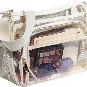 Clear Crossbody Bag Large Capacity Waterproof TPU Adjustable Strap for Stadium